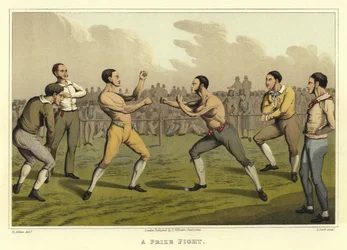 Un Incontro di Boxe (cromolitografia)